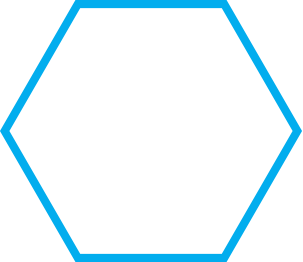 blue hexagon