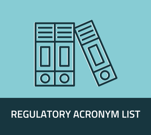 Regulatory Acronym List