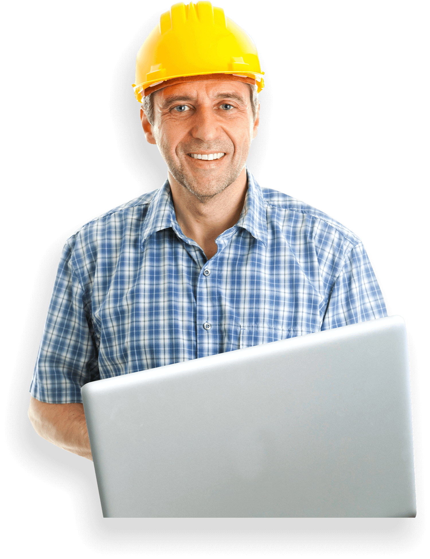 Worker on laptop