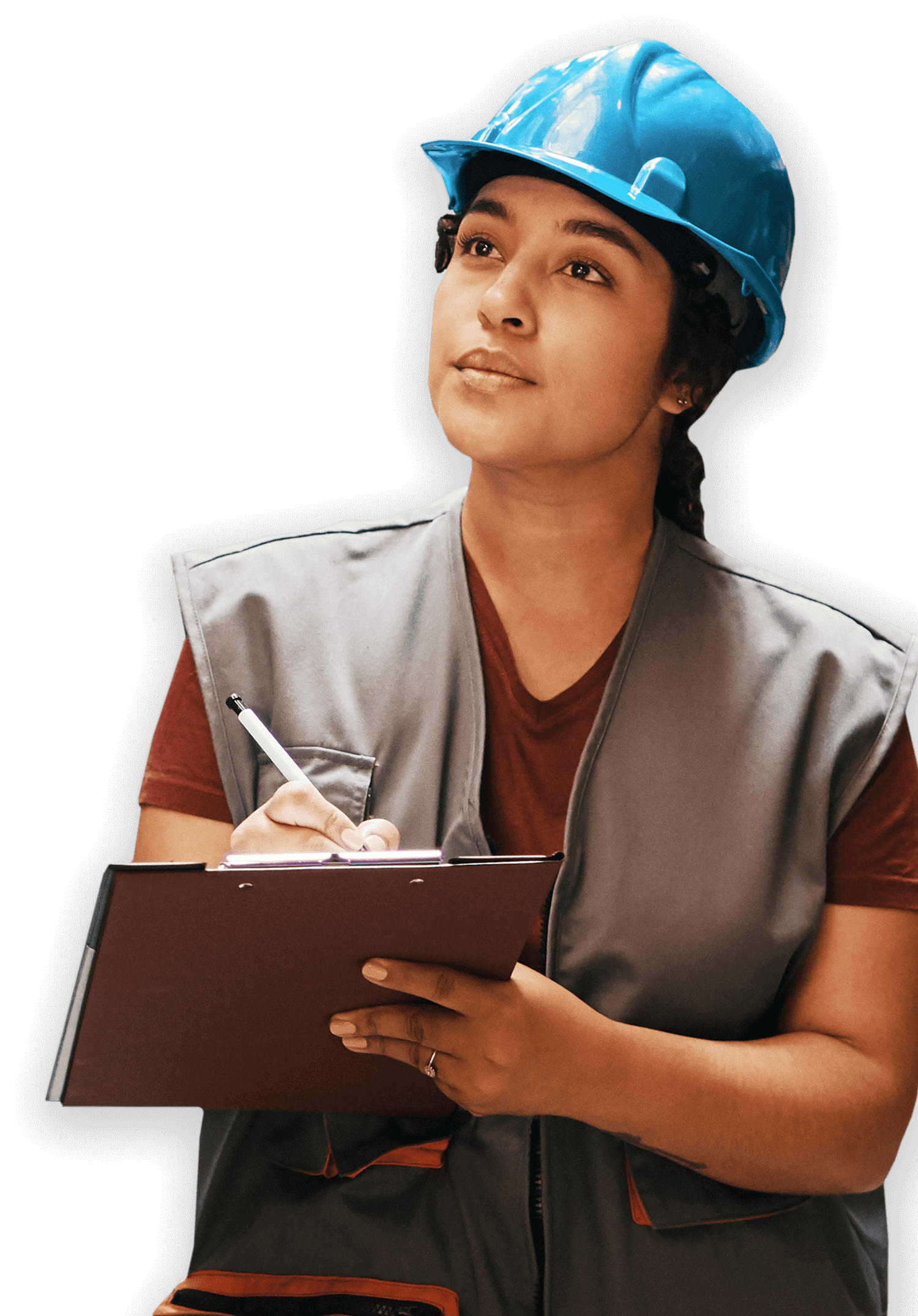 NACD worker writing